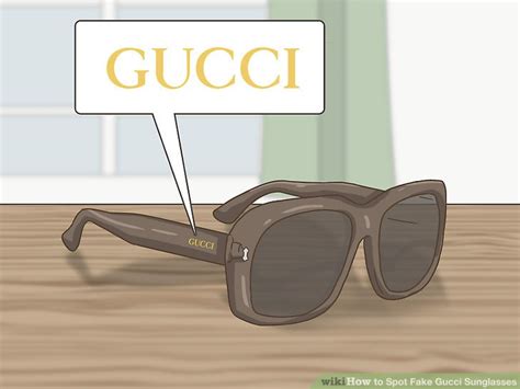 how to spot fake gucci sunglasses with pictures wikihow|How To Identify Authentic Gucci Glasses .